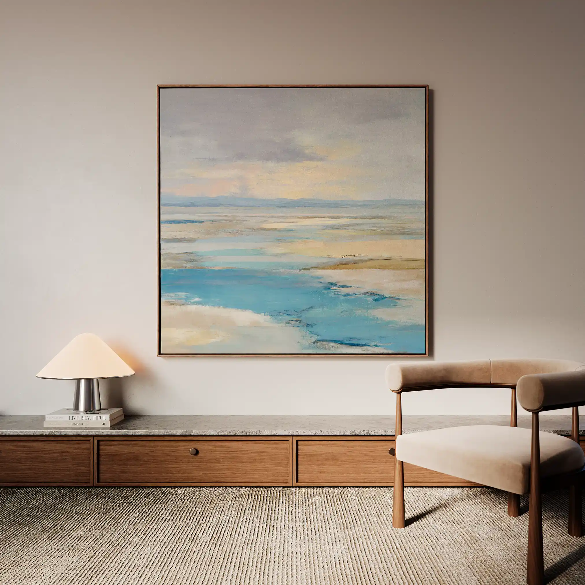 Abstract 879 Canvas Art 60 x 60 cm / Black