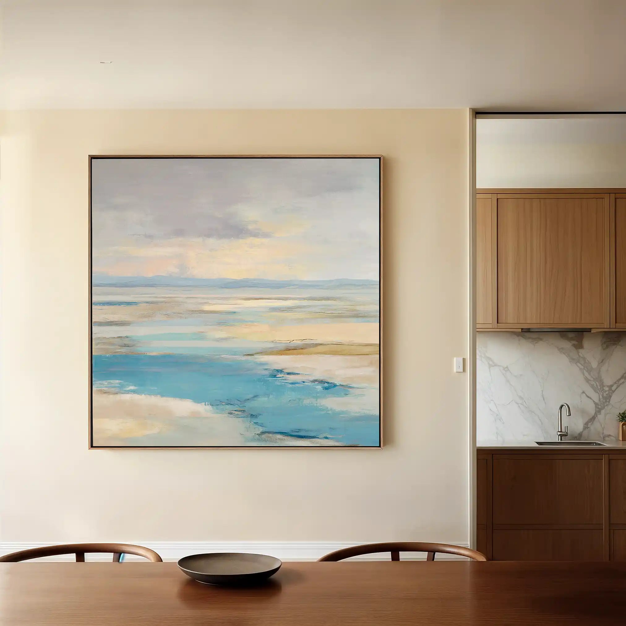 Abstract 879 Canvas Art 60 x 60 cm / Black