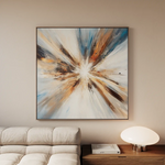 Abstract 882 Canvas Art 60 x 60 cm / Black