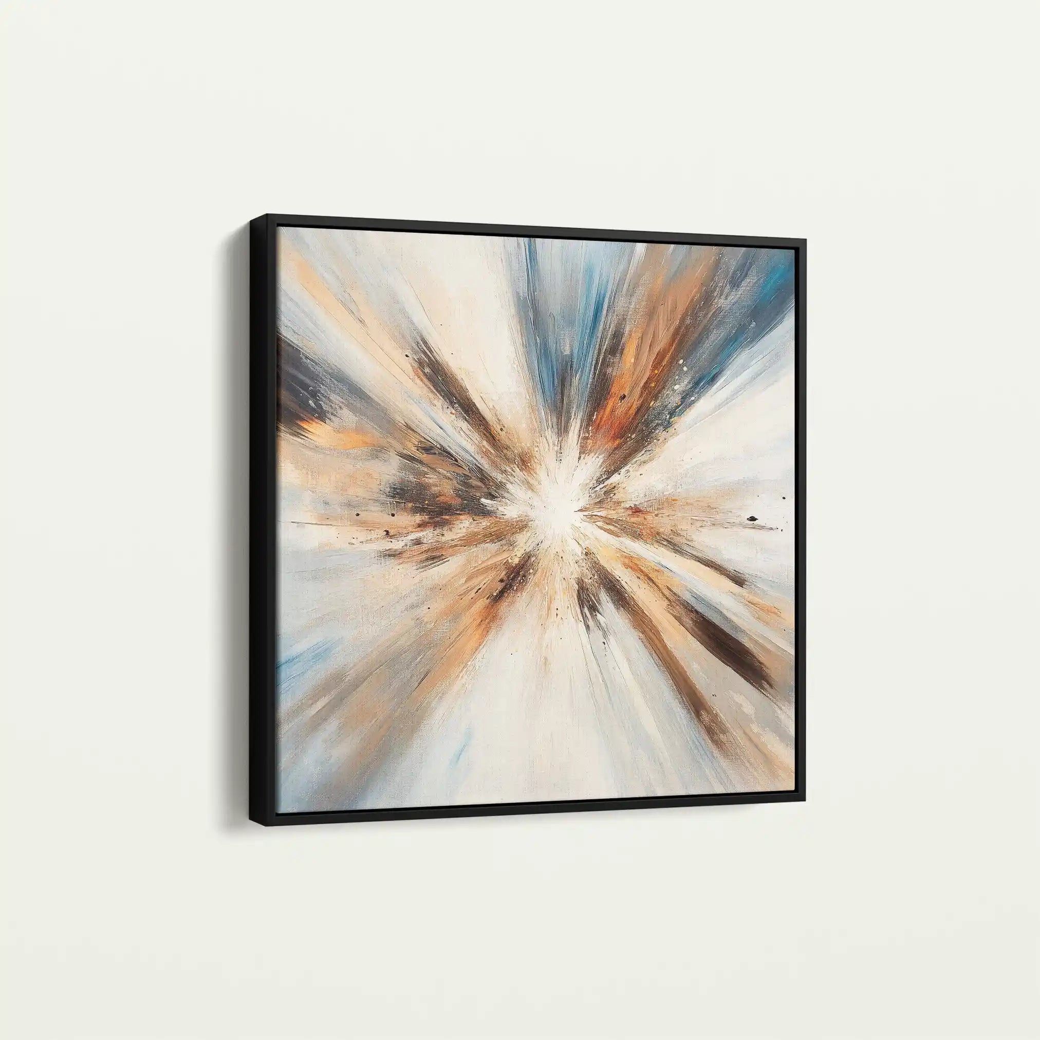 Abstract 882 Canvas Art 60 x 60 cm / Black
