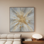 Abstract 883 Canvas Art 60 x 60 cm / Black