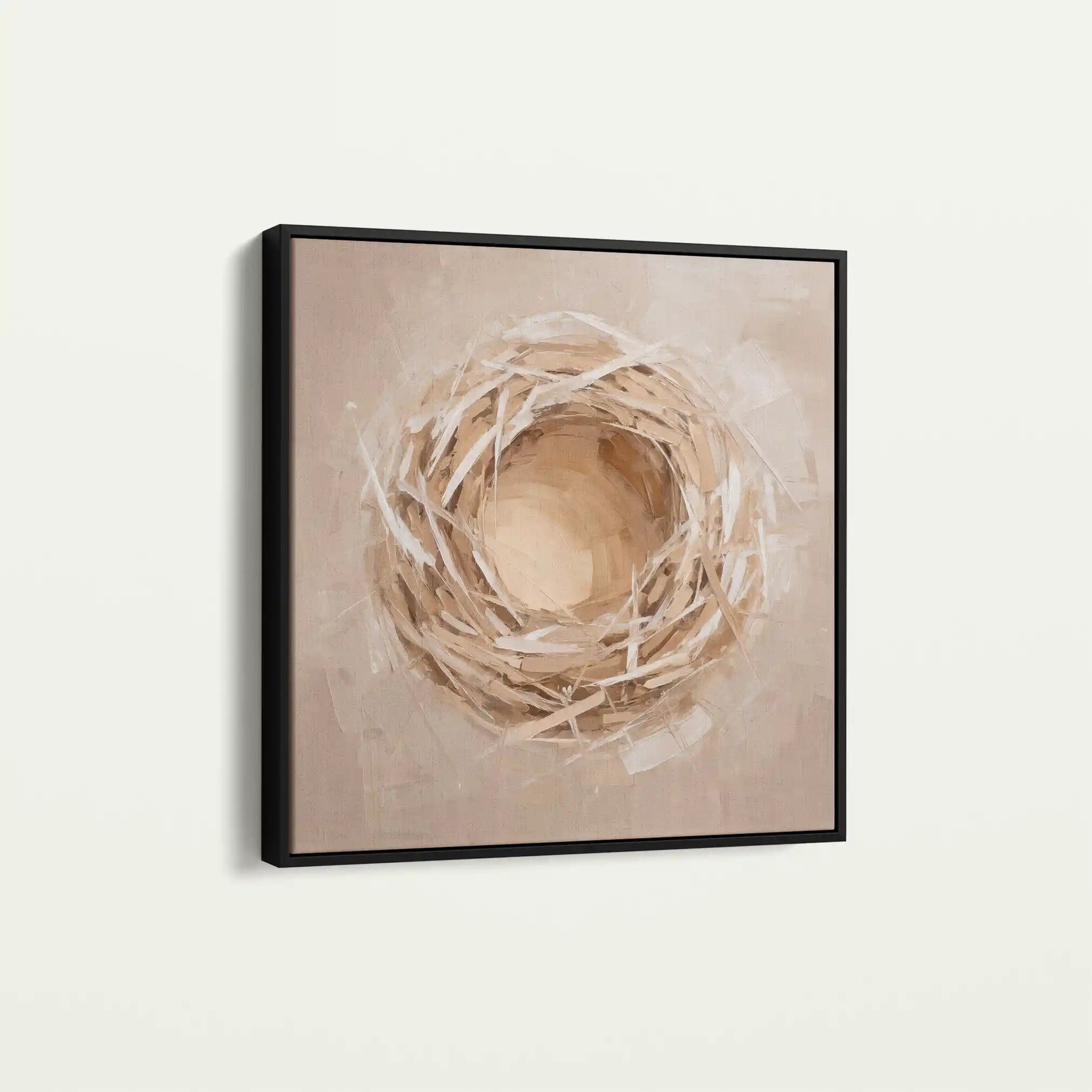 Abstract 884 Canvas Art 60 x 60 cm / Black