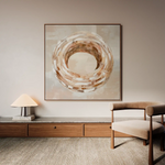 Abstract 885 Canvas Art 60 x 60 cm / Black