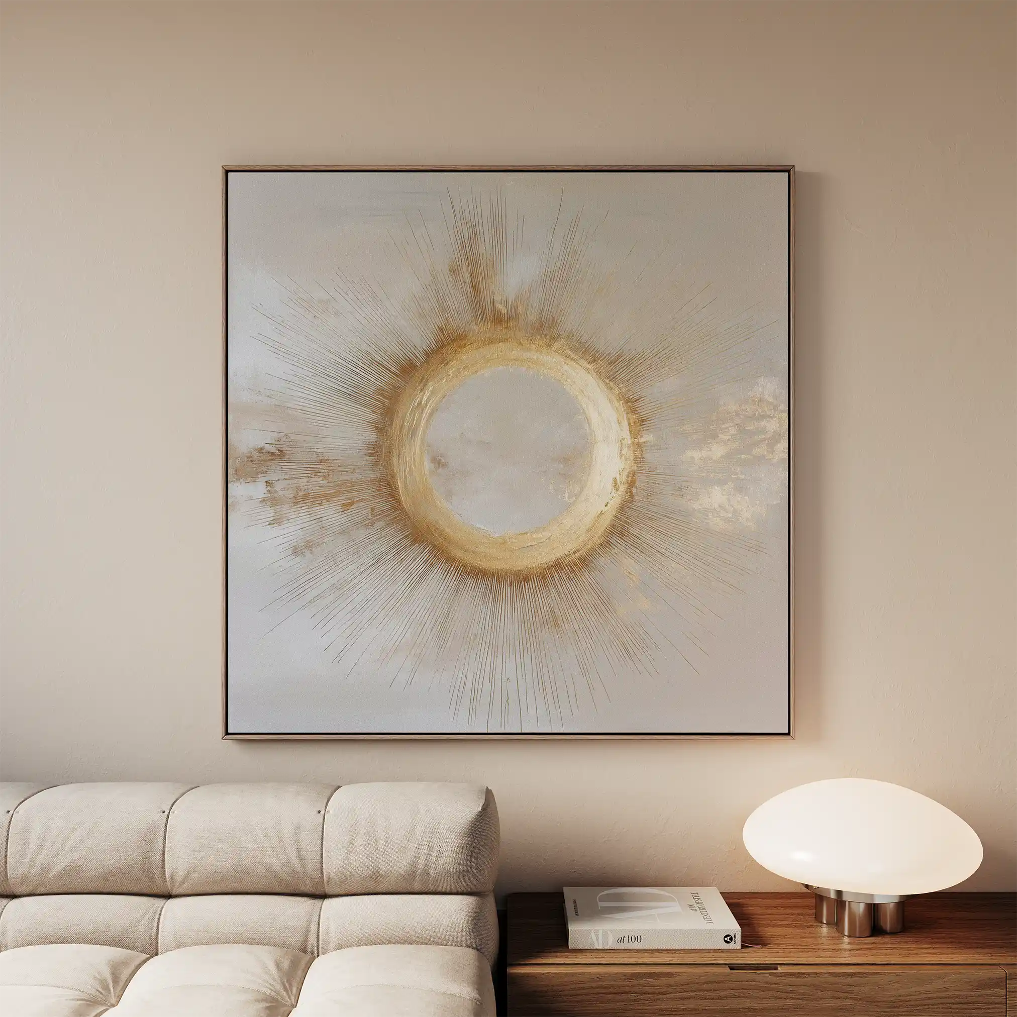 Abstract 886 Canvas Art 60 x 60 cm / Black