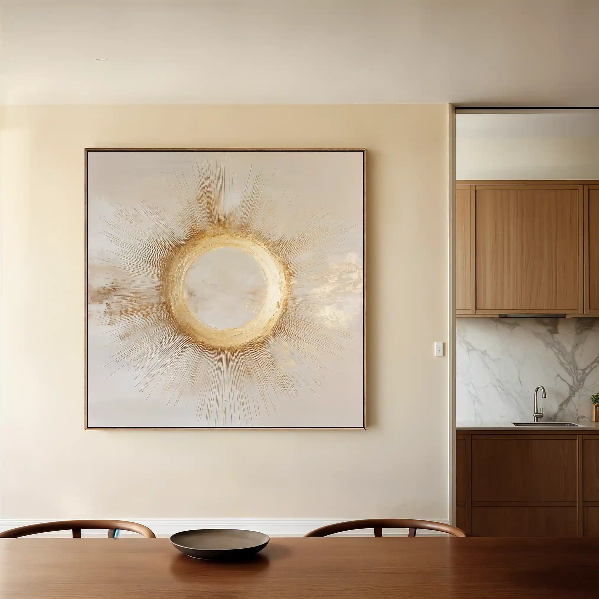 Abstract 886 Canvas Art 60 x 60 cm / Black