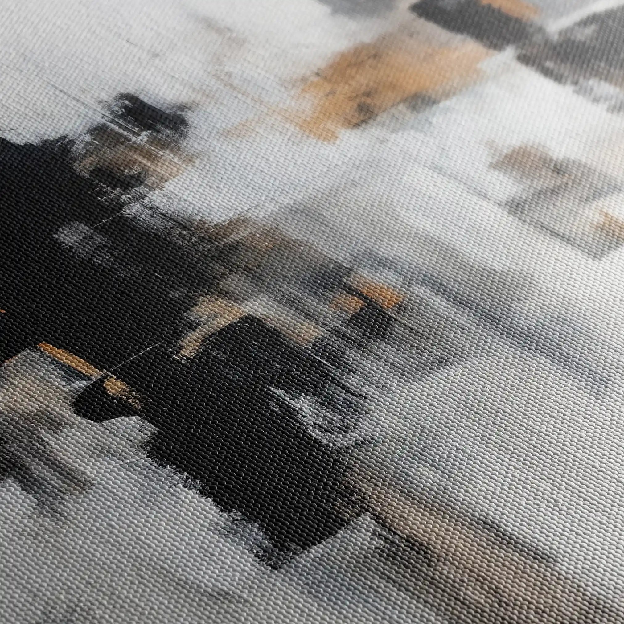 Abstract 887 Canvas Art 60 x 60 cm / Black