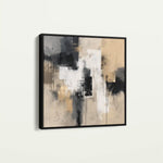 Abstract 888 Canvas Art 60 x 60 cm / Black