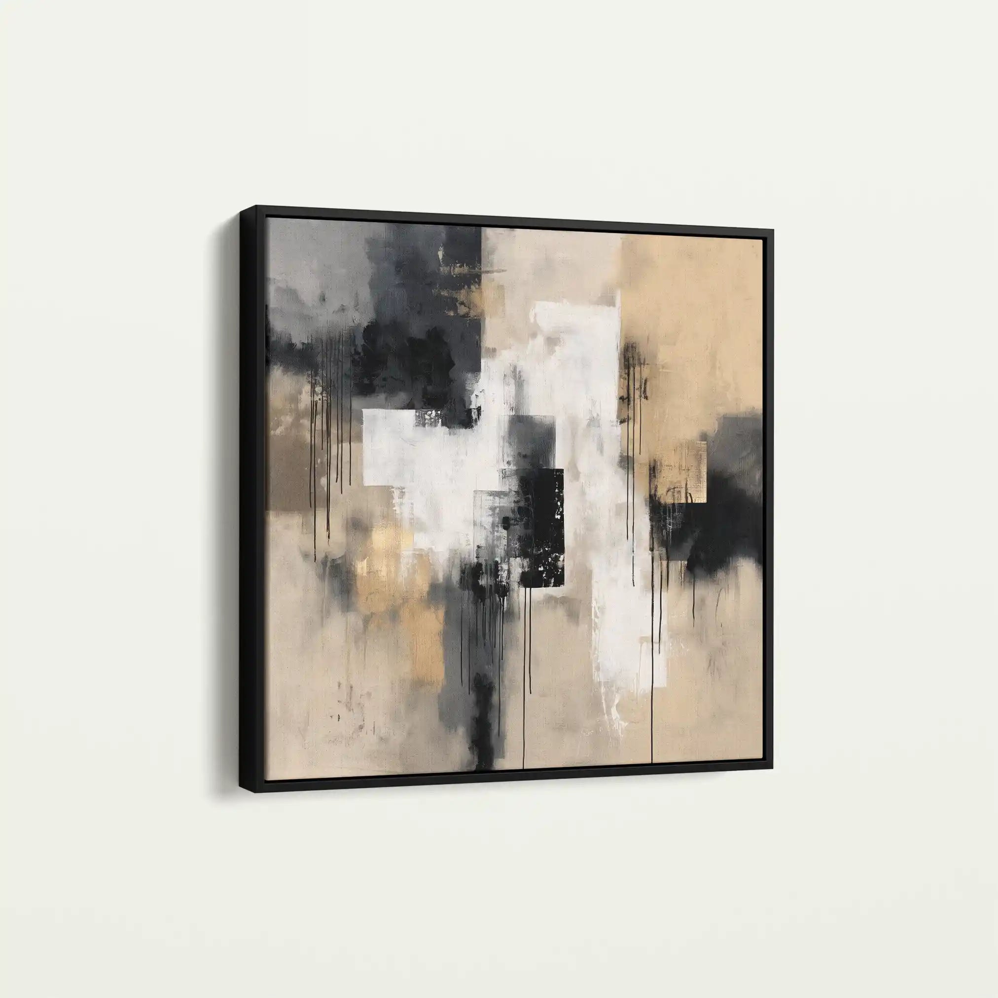 Abstract 888 Canvas Art 60 x 60 cm / Black