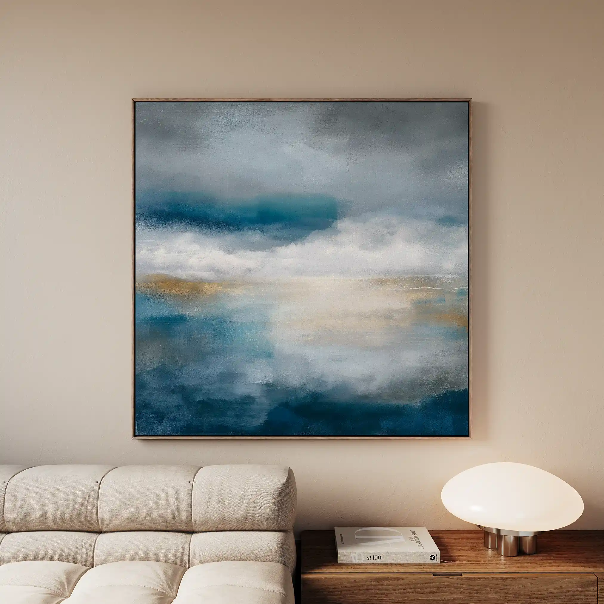 Abstract 889 Canvas Art 60 x 60 cm / Black