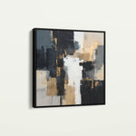 Abstract 890 Canvas Art 60 x 60 cm / Black