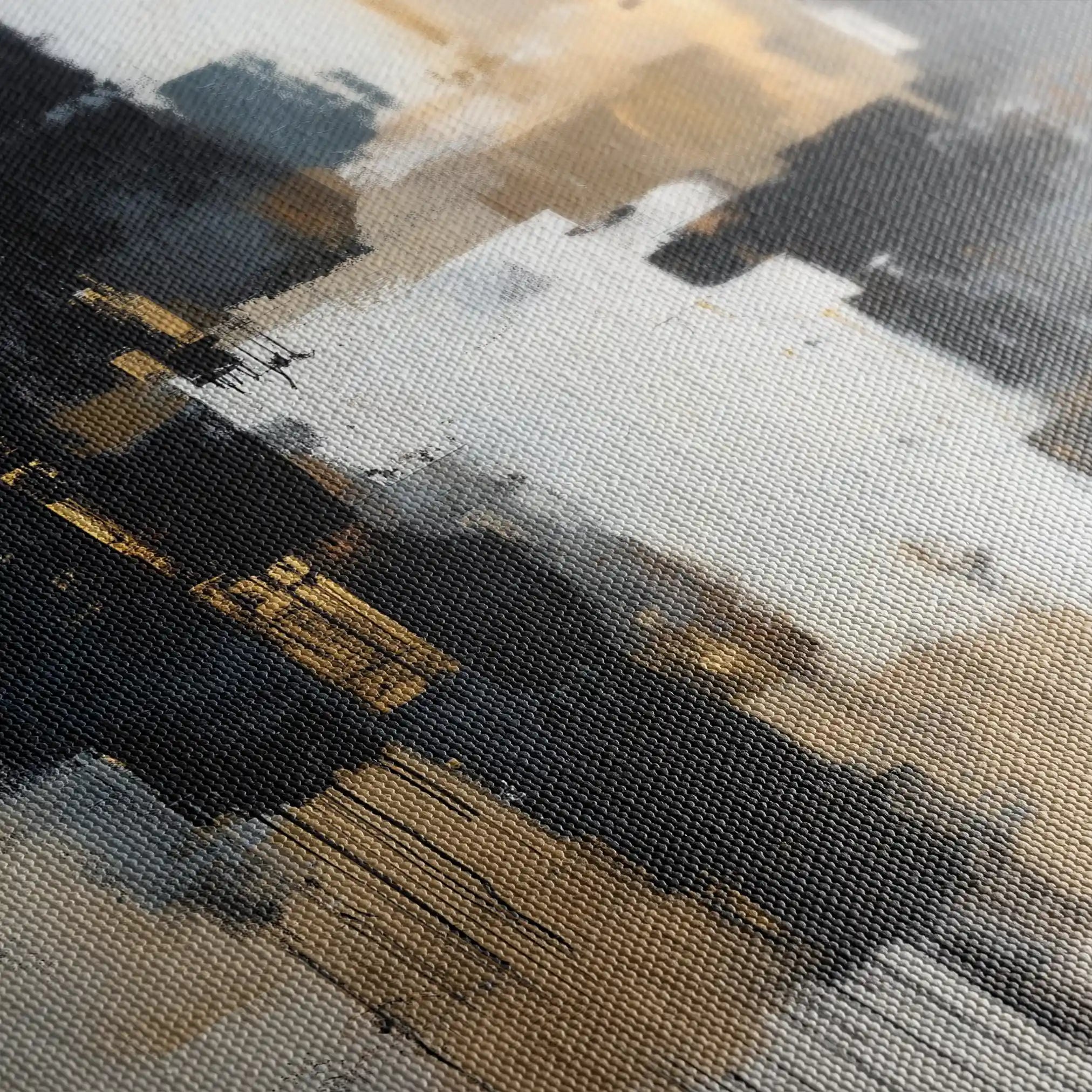 Abstract 890 Canvas Art 60 x 60 cm / Black