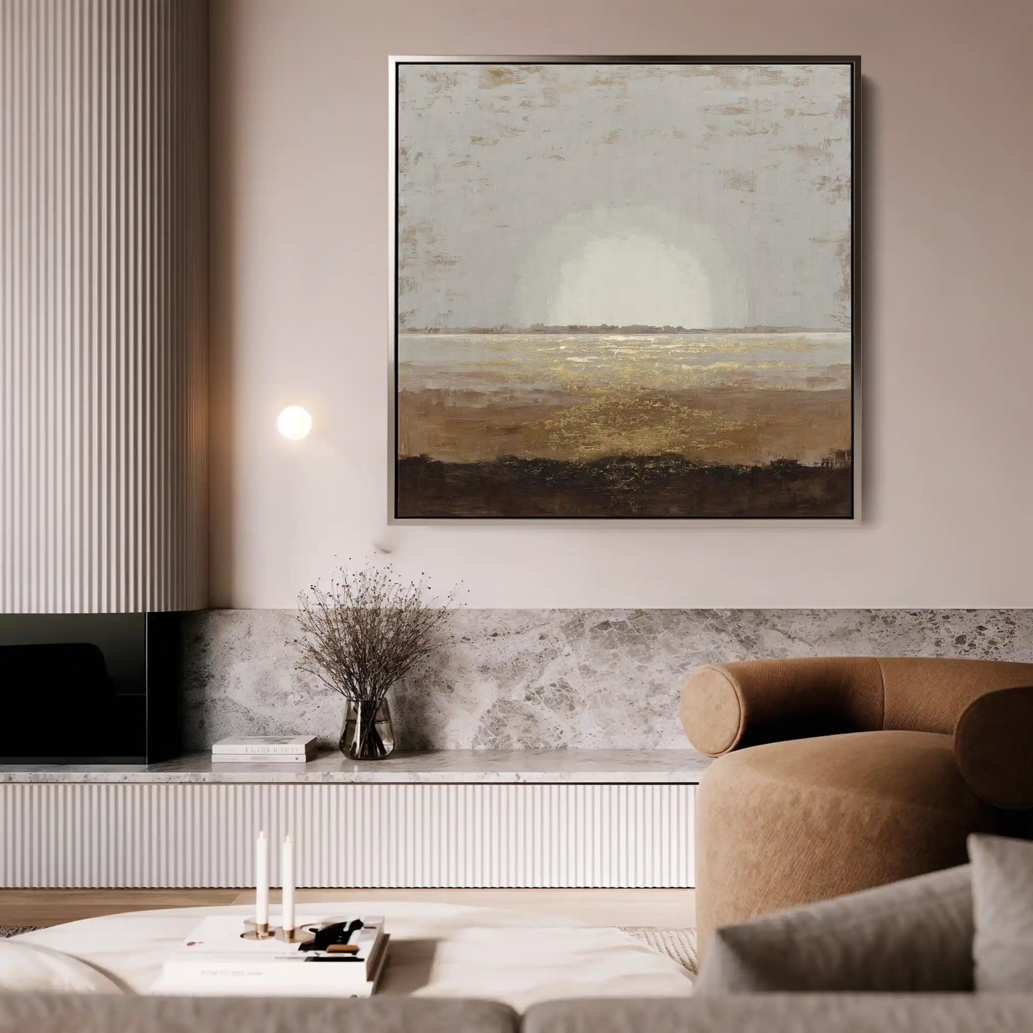 Abstract 892 Canvas Art 60 x 60 cm / Black