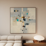 Abstract 895 Canvas Art 60 x 60 cm / Black
