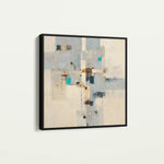 Abstract 895 Canvas Art 60 x 60 cm / Black