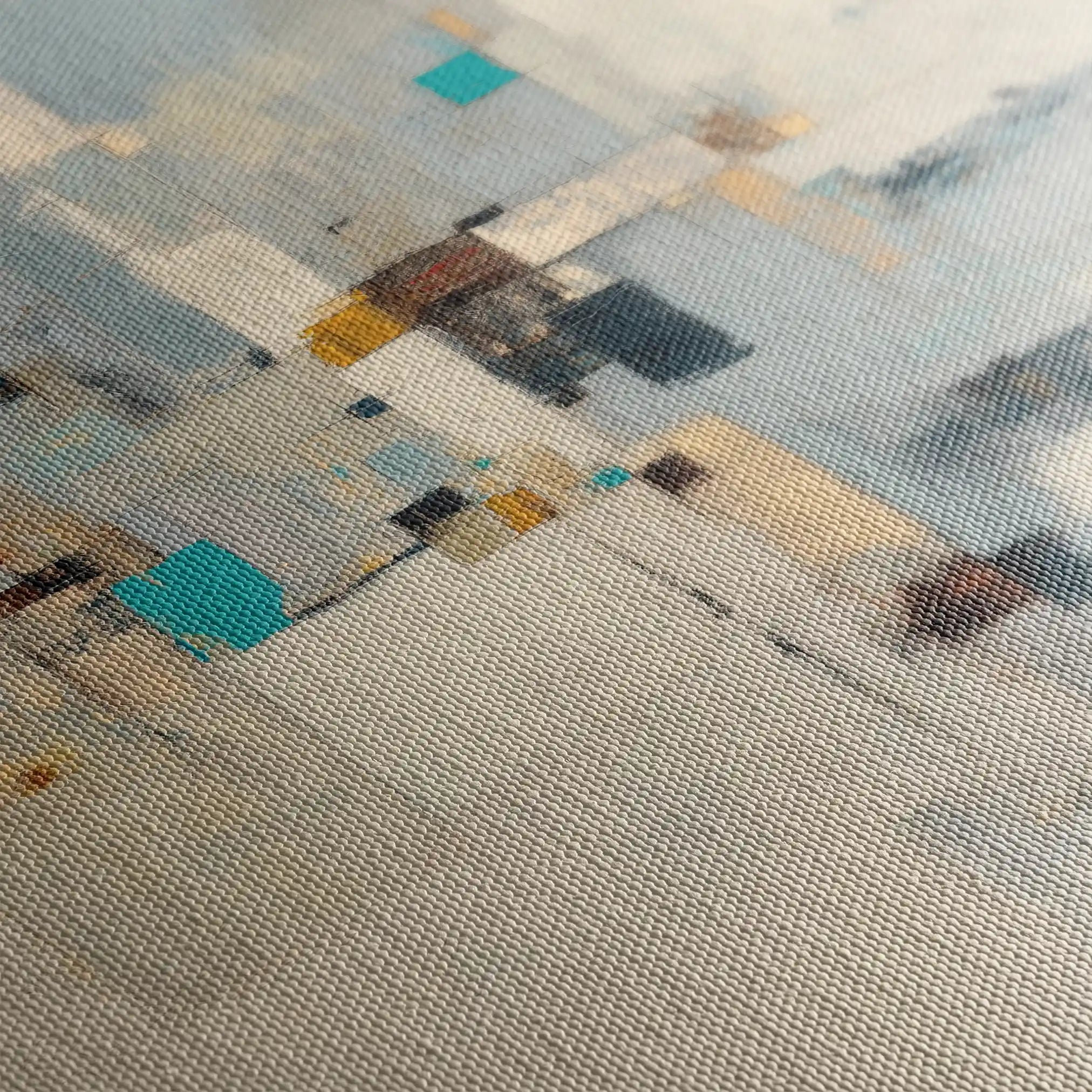 Abstract 895 Canvas Art 60 x 60 cm / Black