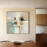 Abstract 897 Canvas Art 60 x 60 cm / Black