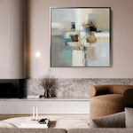 Abstract 897 Canvas Art 60 x 60 cm / Black