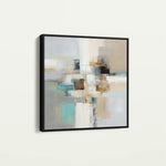 Abstract 897 Canvas Art 60 x 60 cm / Black