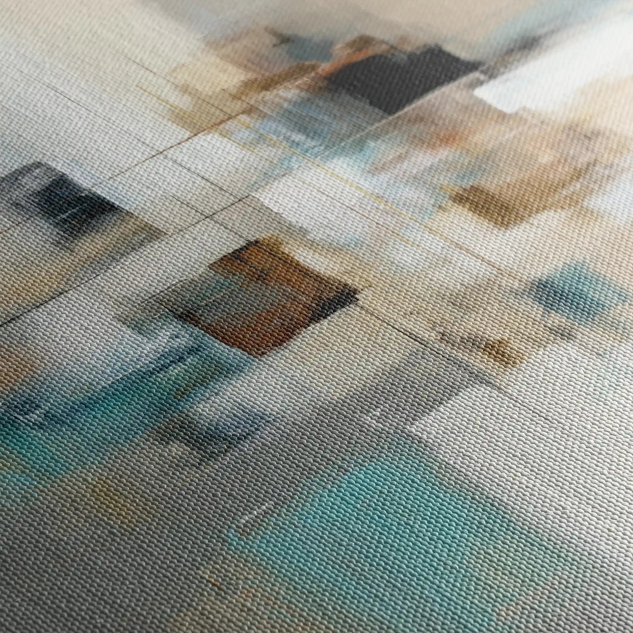 Abstract 897 Canvas Art 60 x 60 cm / Black