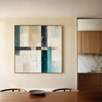 Abstract 898 Canvas Art 60 x 60 cm / Black