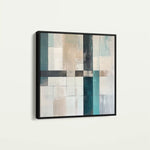 Abstract 898 Canvas Art 60 x 60 cm / Black