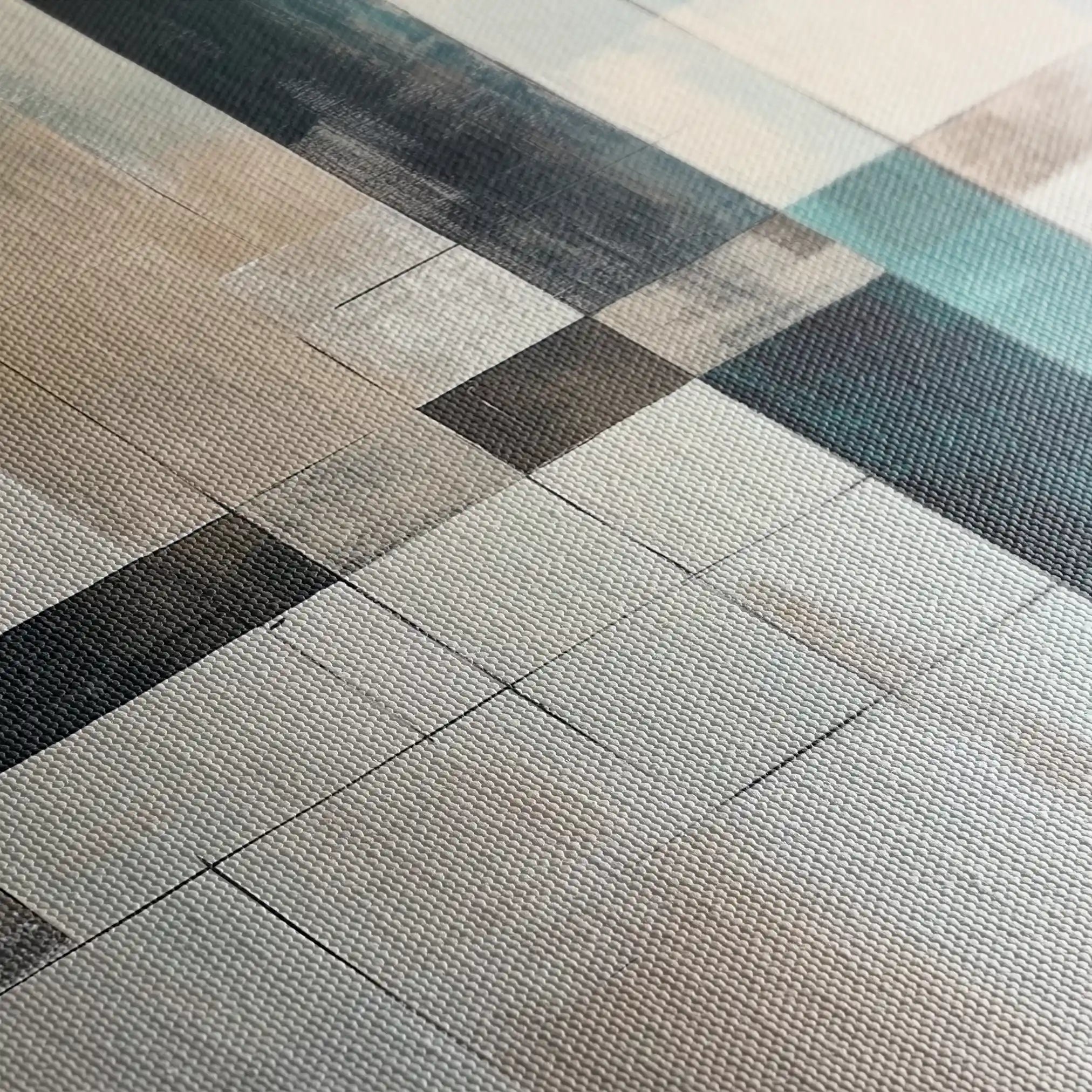 Abstract 898 Canvas Art 60 x 60 cm / Black