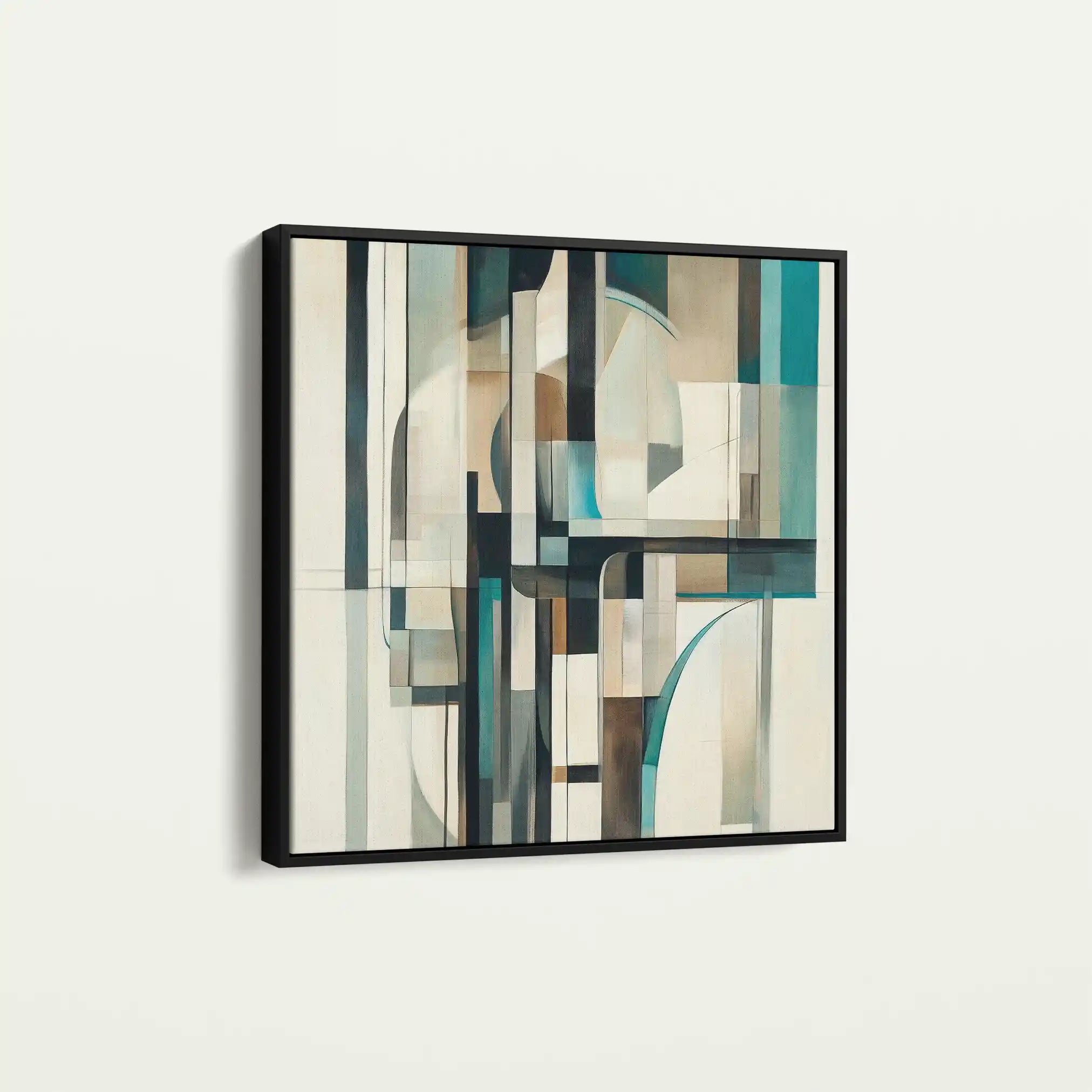 Abstract 899 Canvas Art 60 x 60 cm / Black