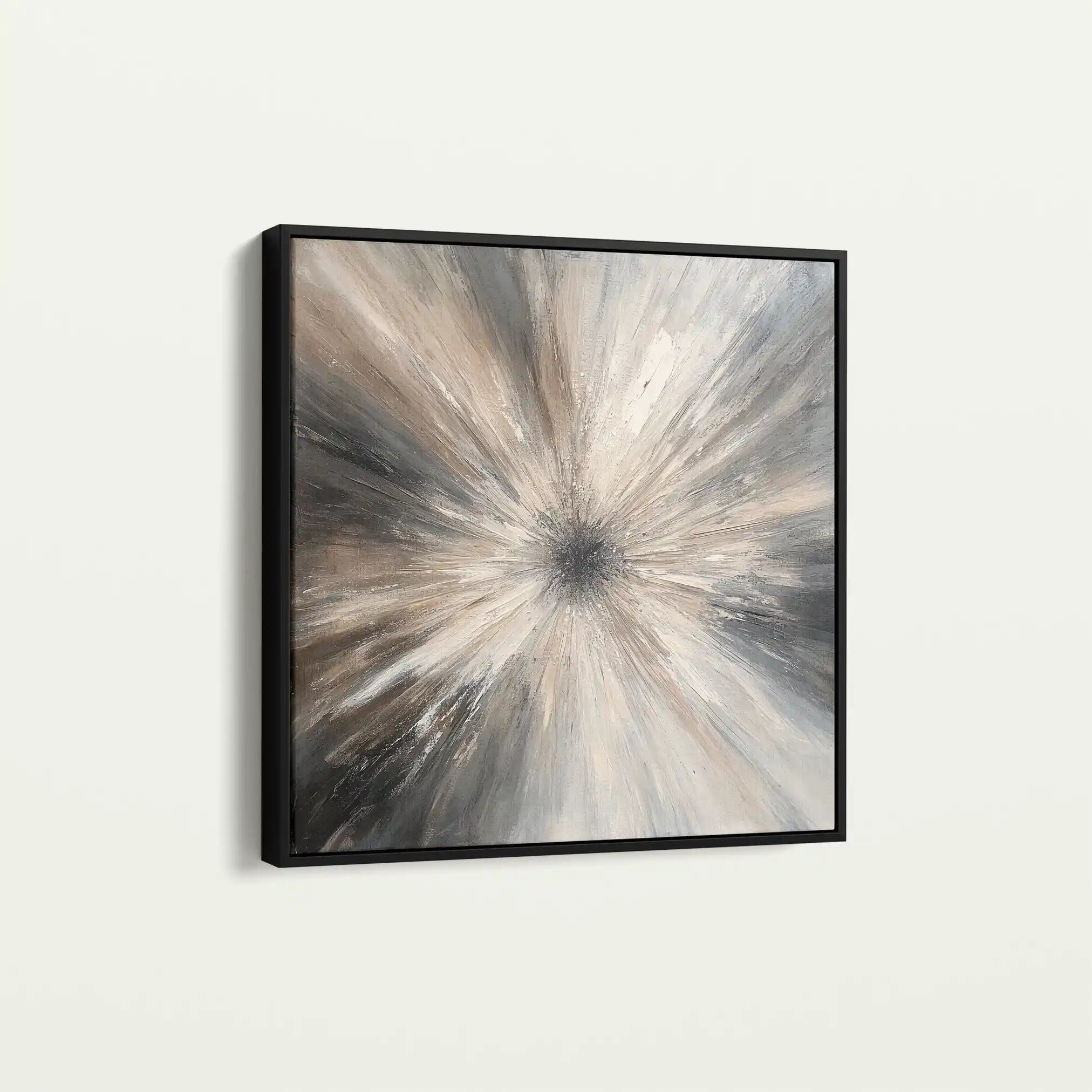Abstract 900 Canvas Art 60 x 60 cm / Black