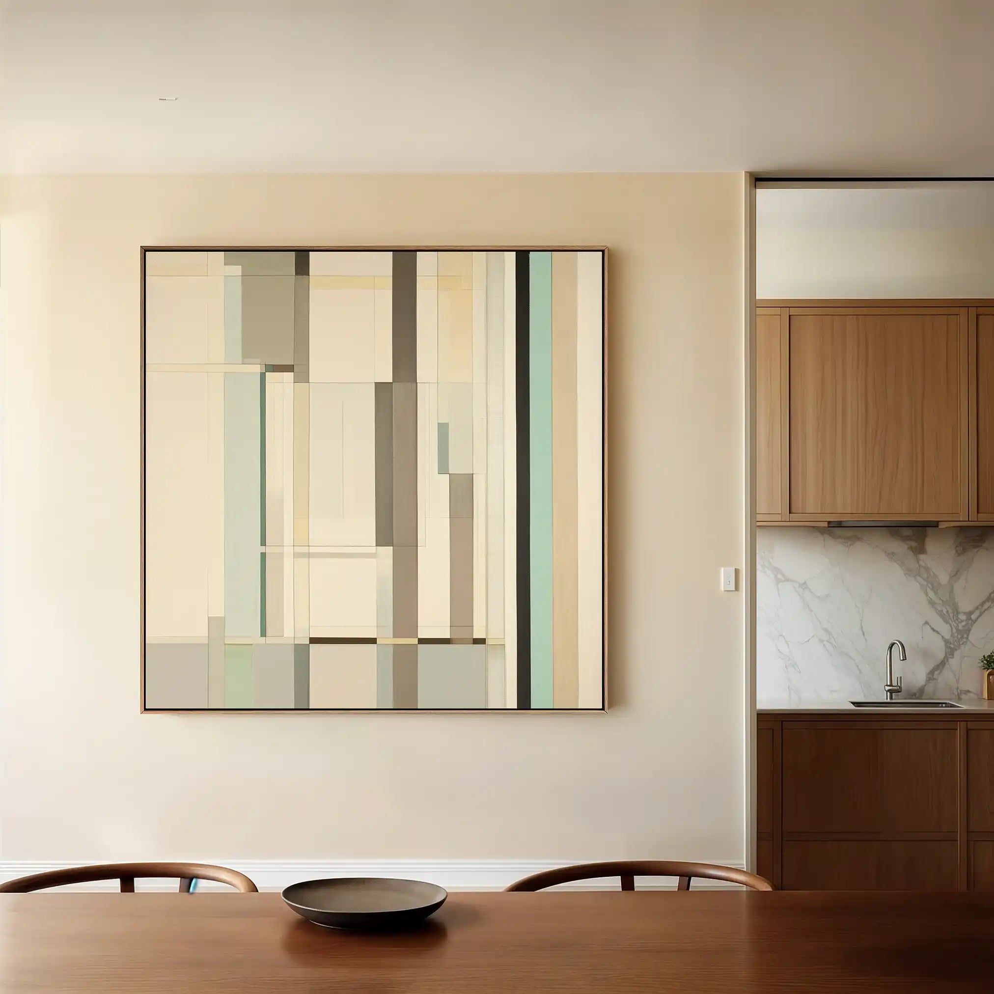 Abstract 901 Canvas Art 60 x 60 cm / Black