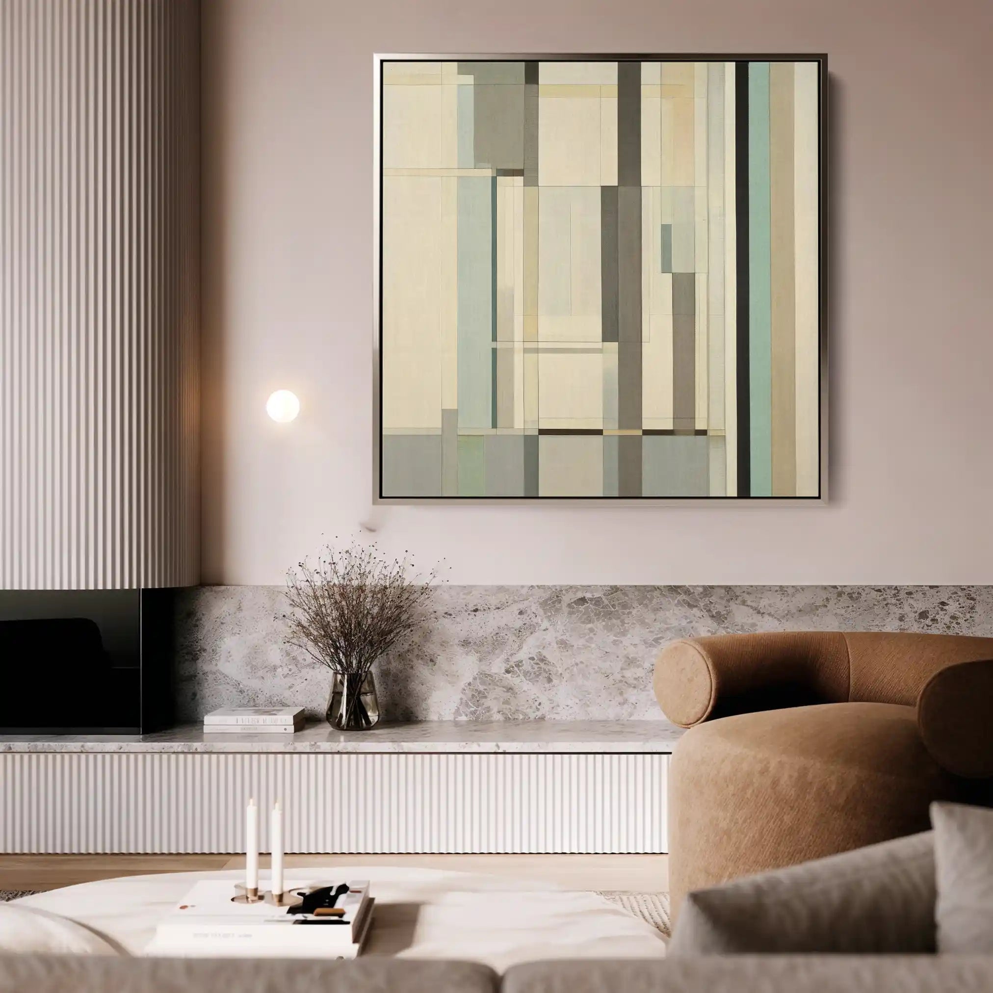 Abstract 901 Canvas Art 60 x 60 cm / Black