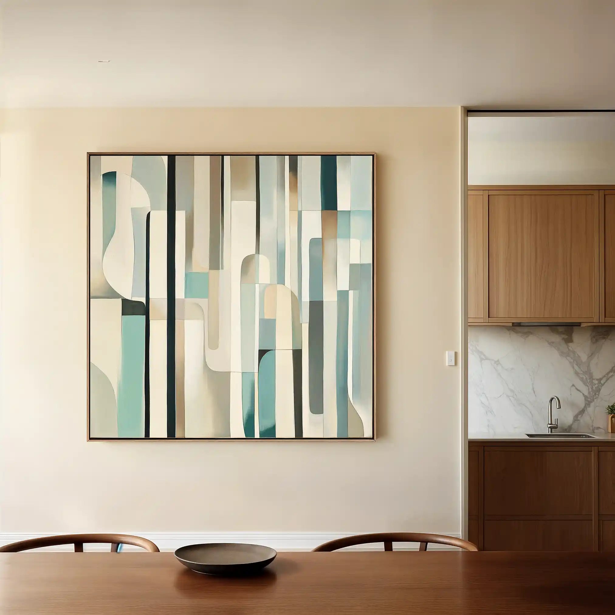 Abstract 902 Canvas Art 60 x 60 cm / Black