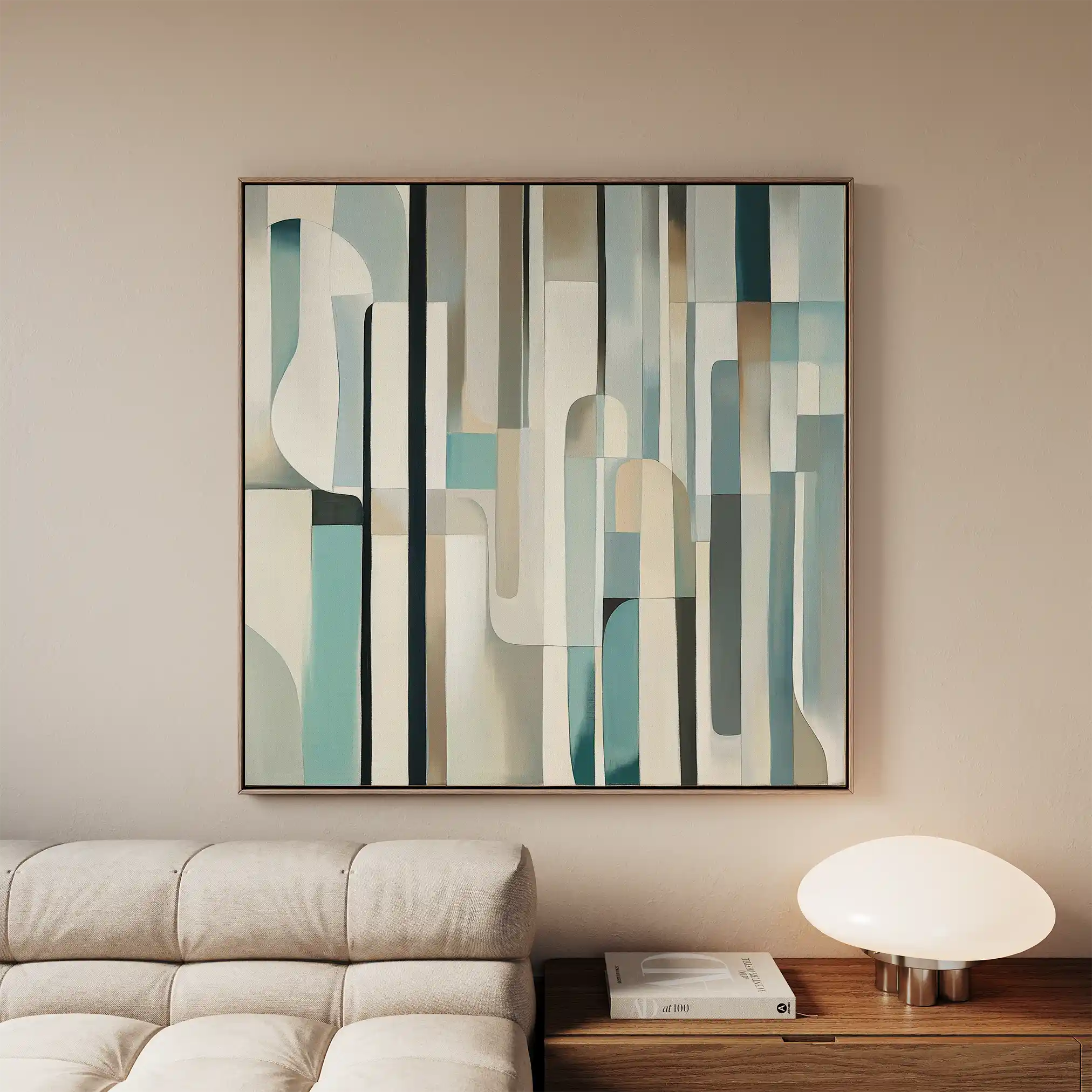 Abstract 902 Canvas Art 60 x 60 cm / Black