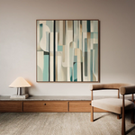 Abstract 902 Canvas Art 60 x 60 cm / Black