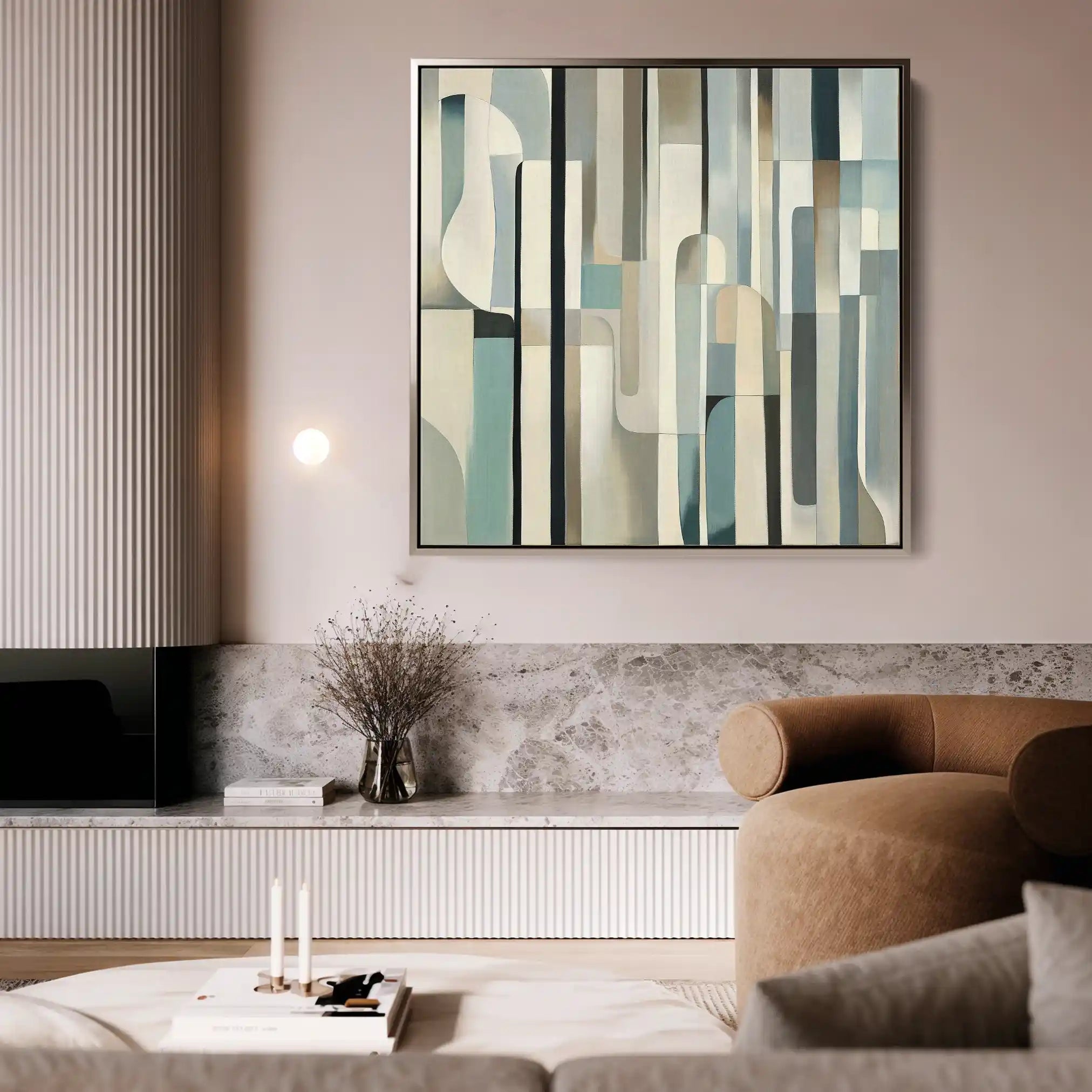 Abstract 902 Canvas Art 60 x 60 cm / Black
