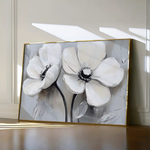 Floral 902 Canvas Art 60 x 40 cm / Black