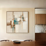 Abstract 903 Canvas Art 60 x 60 cm / Black