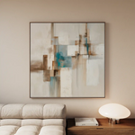 Abstract 903 Canvas Art 60 x 60 cm / Black