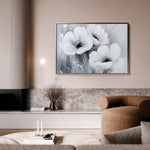 Floral 903 Canvas Art 60 x 40 cm / Black