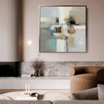 Abstract 904 Canvas Art 60 x 60 cm / Black