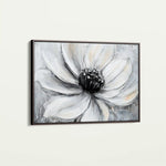 Floral 904 Canvas Art 60 x 40 cm / Black