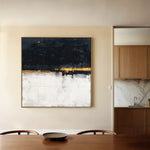 Abstract 905 Canvas Art 60 x 60 cm / Black