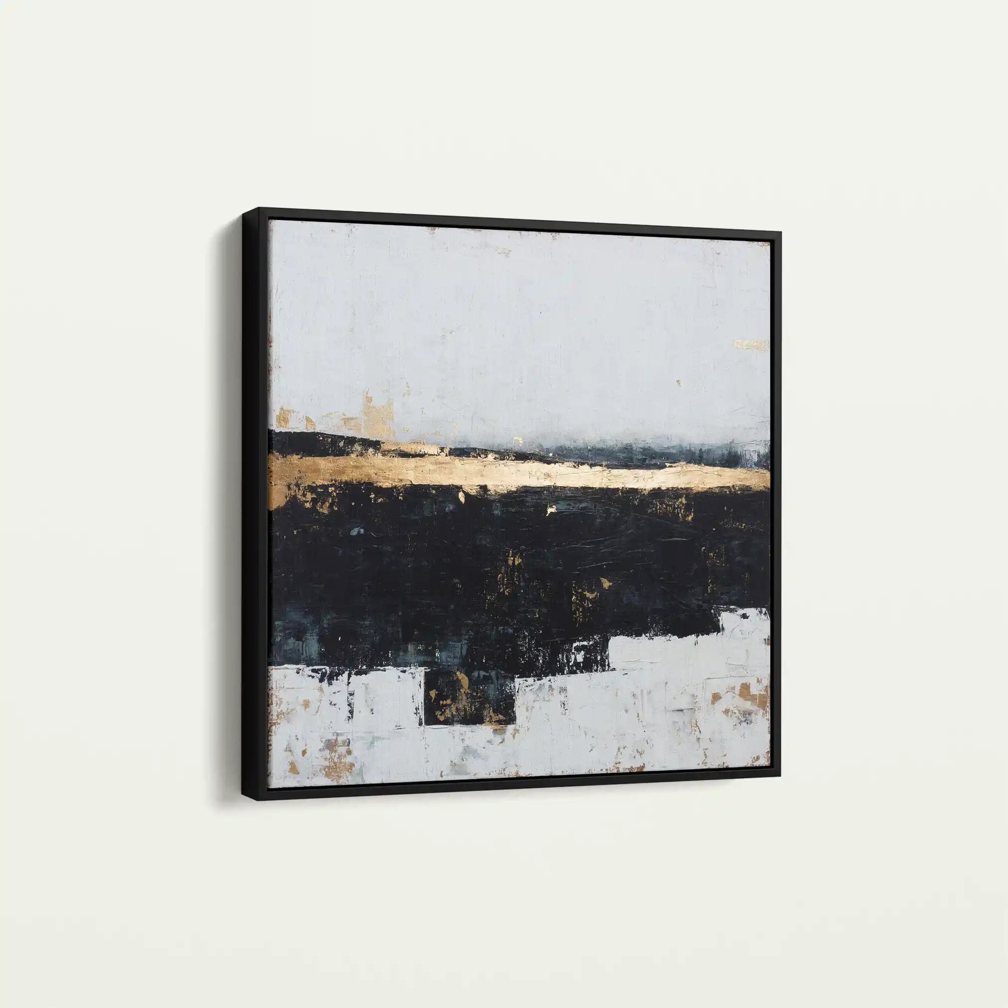 Abstract 906 Canvas Art 60 x 60 cm / Black