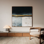 Abstract 907 Canvas Art 60 x 60 cm / Black