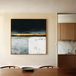 Abstract 907 Canvas Art 60 x 60 cm / Black