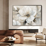 Floral 907 Canvas Art 60 x 40 cm / Black