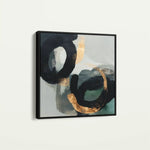 Abstract 909 Canvas Art 60 x 60 cm / Black