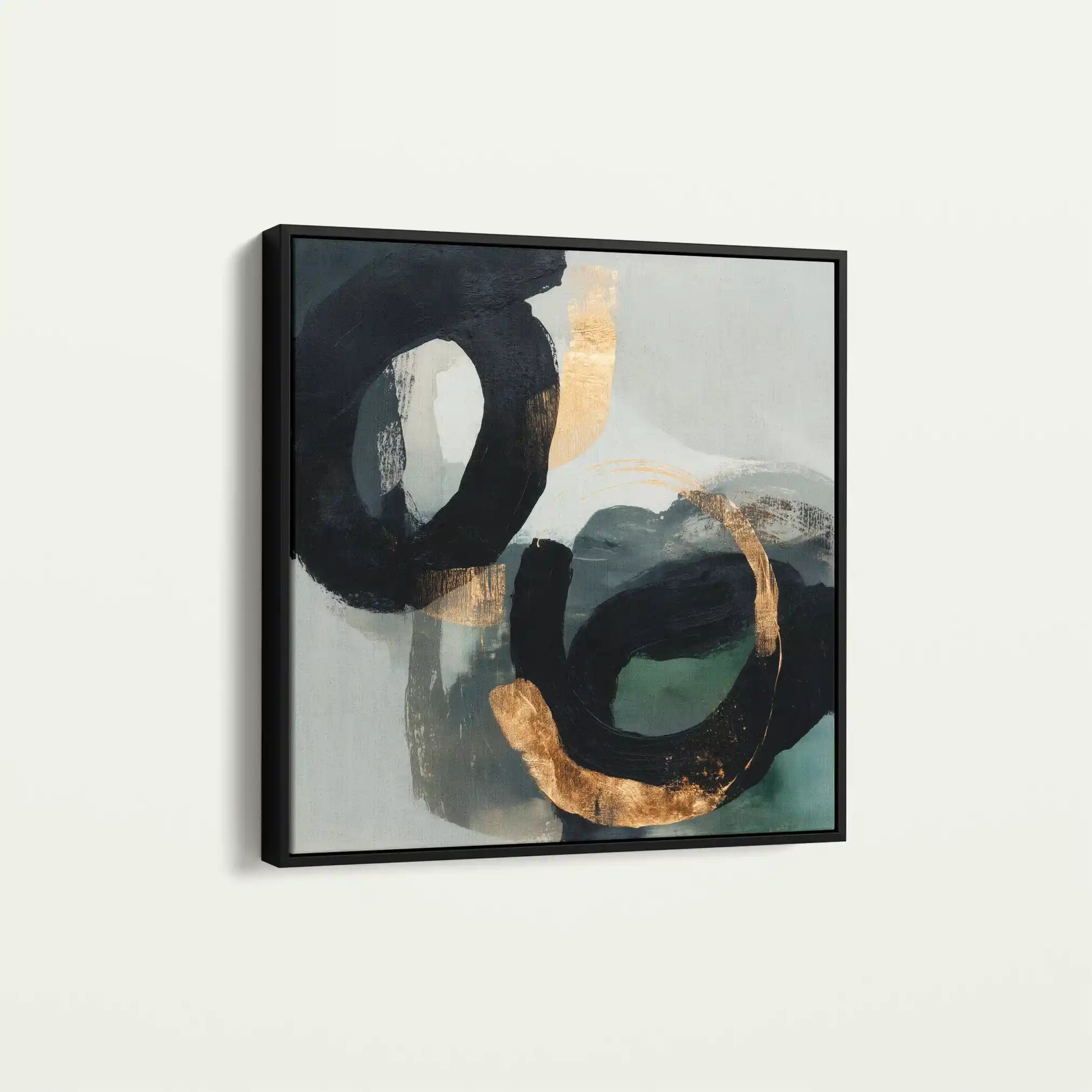 Abstract 909 Canvas Art 60 x 60 cm / Black