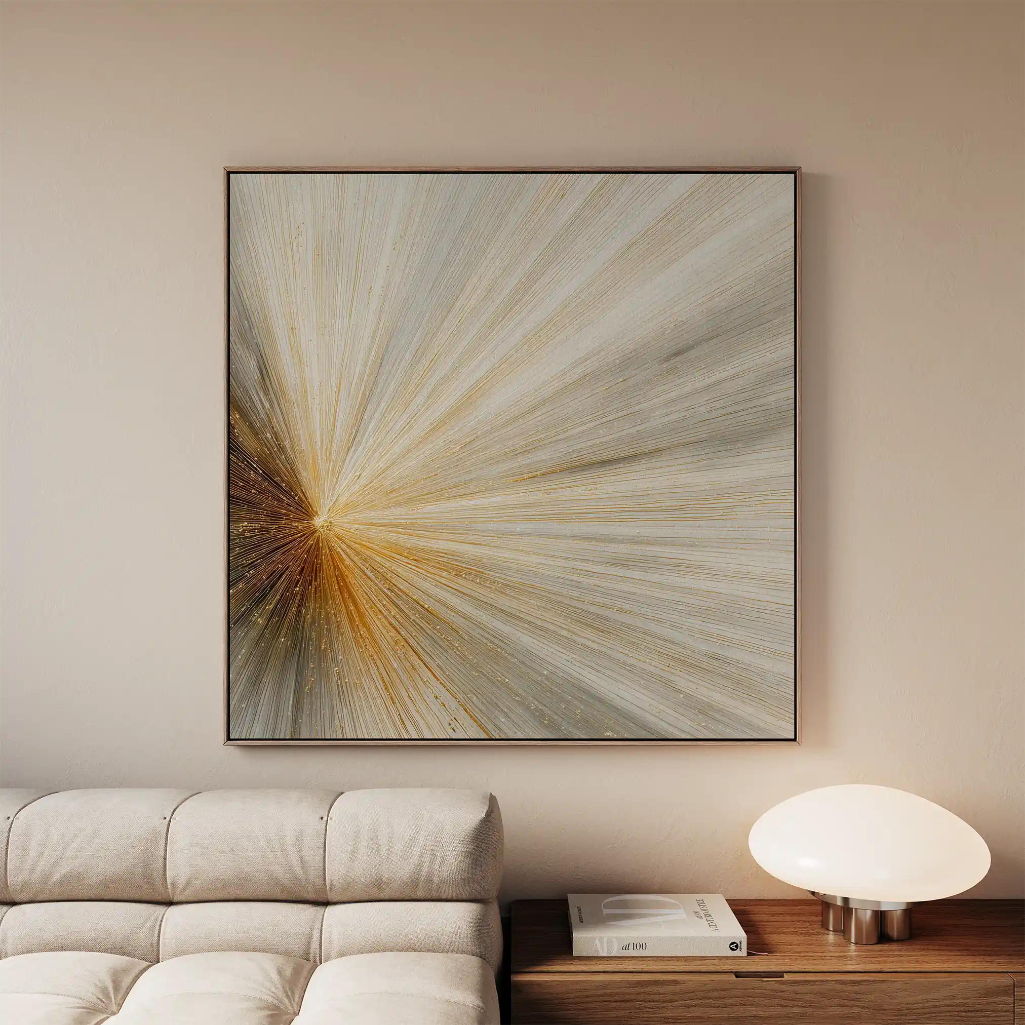 Abstract 911 Canvas Art 60 x 60 cm / Black