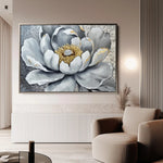 Floral 911 Canvas Art 60 x 40 cm / Black
