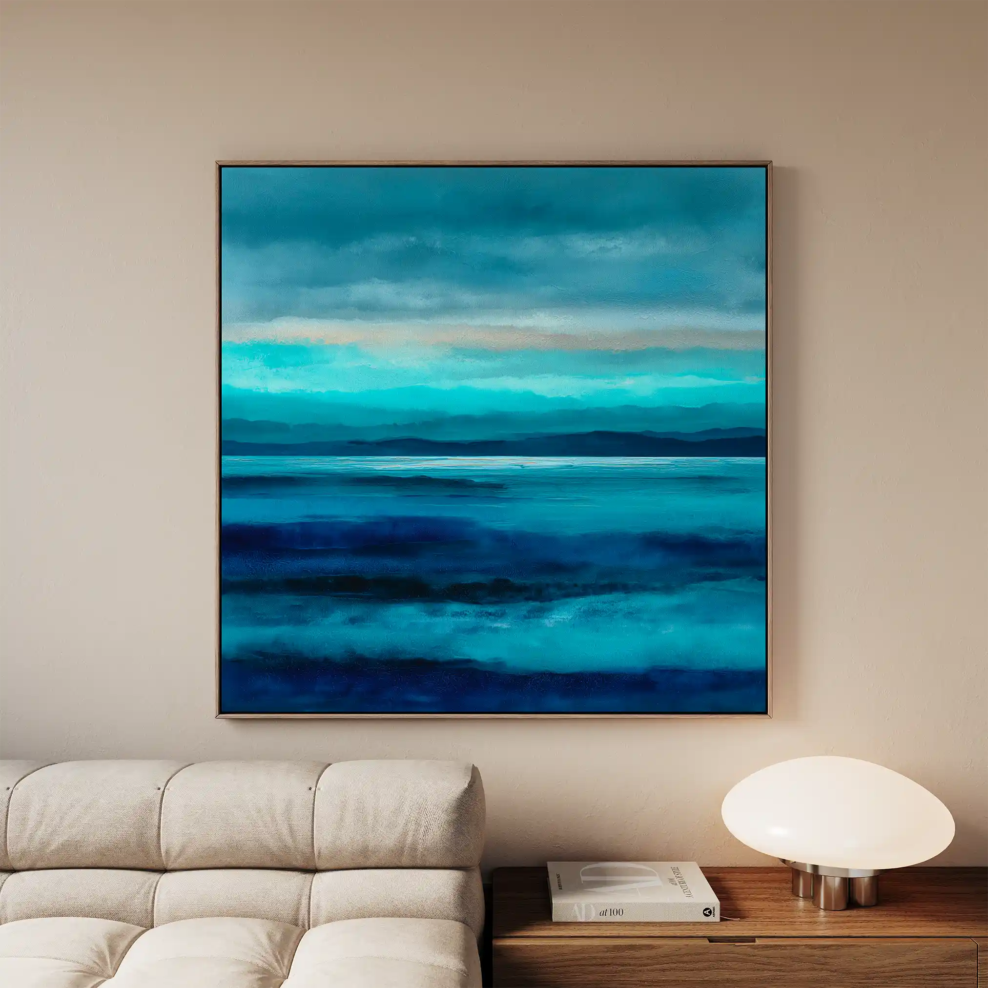 Abstract 912 Canvas Art 60 x 60 cm / Black